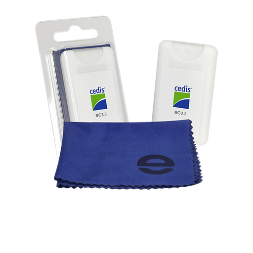 Spray de désinfection mini, avec lingette microfibre