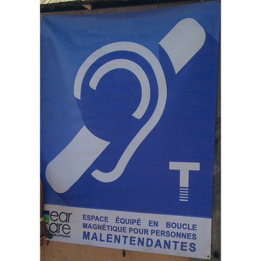 Bâche signalétique boucle magnétique
